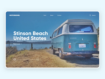 Travel PAge animation clean clean design clean ui design discover figma minimal muzli principle slider travel ui uiux ux web