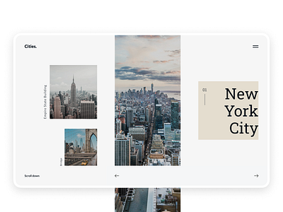 Page New York City bridge challenge city clean design figma interface minimalism new york ui ux webdesign