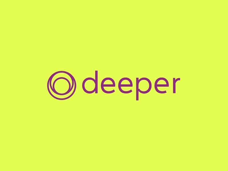 Deeper Logo Animation animation green logo movement purple