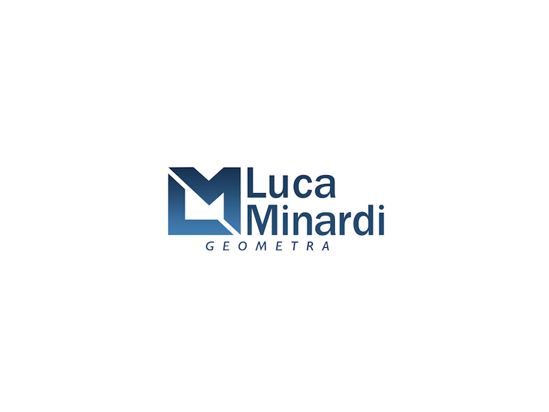 Luca Minardi Geometra Brand Identity Design animation branding identity logo mark surveyor wordmark