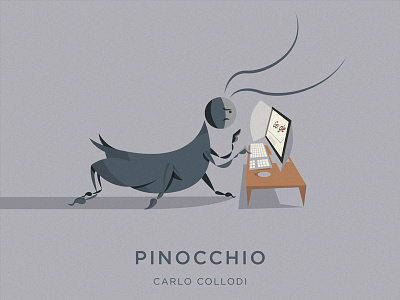 Pinocchio animal collodi digital art dribbble fairy tales google illustration italy parody pinocchio poster searching