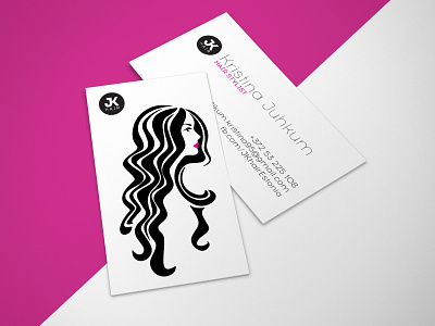 JK hair business card business card logotype