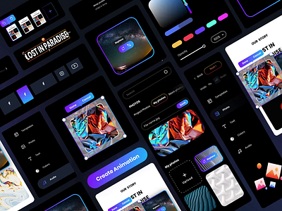 Animazer | Video Creation Dashboard creator dashboad dashboard app dashboard ui design productdesign ui ux uxui video visual visual design