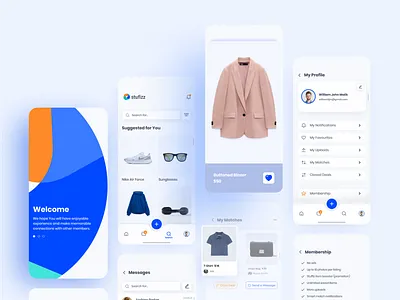 Stufizz | bartering platform | Mobile application mobile mobileapplication platform ui uidesign uiux ux uxdesign visualdesign