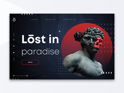 Lost in Paradise art brand collage colores design graphic graphicdesign trends typography ui uiux user experience user interface user interface design userinterface ux web web design website website design