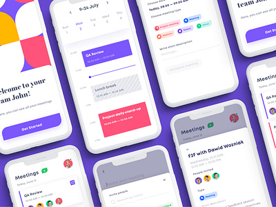 MEETAPP Meeting planner application by Dee on Dribbble