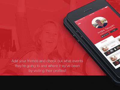 Clustur Website Launch app application college event events mobile party red social student ux