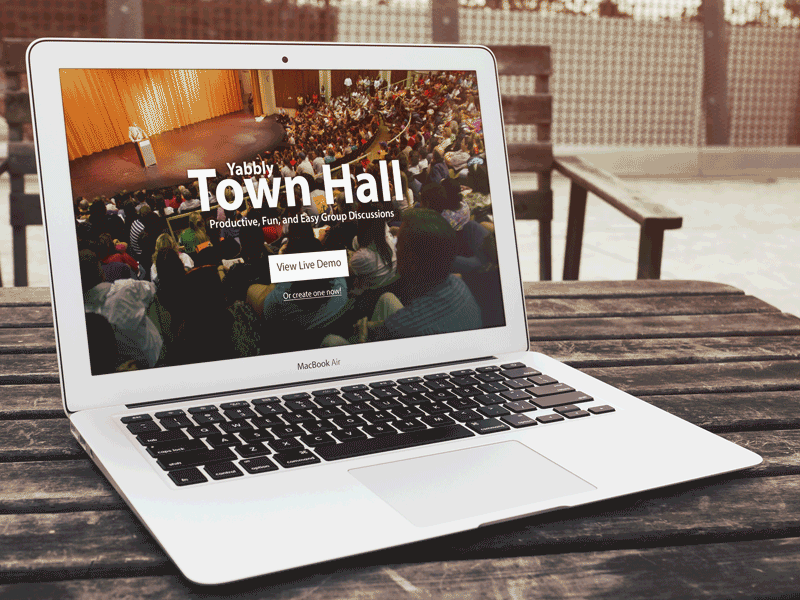 Town Hall Landing Page