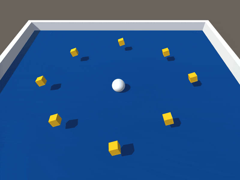 Trying something new! 3d ball cubes development game gif unity vr