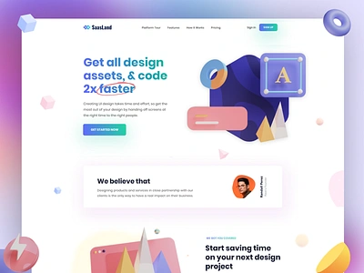 Design Agency Home Demo of Saasland agency theme design figma landing page saasland ui design uiux web design wordpress wordpress theme