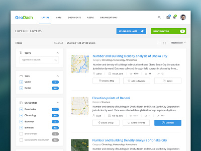 Mapping Web Application - Layers admin panel app crm dashboard mapping prototype ui ux web application web app web application design web design