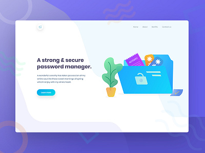 Password Generator and Savor Website Redesign clean illustration landing landing page landing page design ui ui design uiux ux ux design web design website design