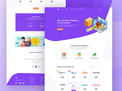 Cashback & Deal Website Design deals website illustration landing landing page landing page design ui ui design uiux ux ux design web design website design