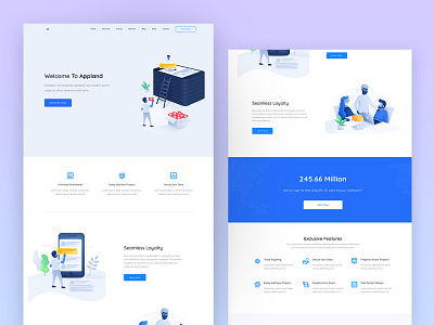 Appland App Software Saas Startup Showcase Theme Landing Page