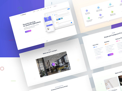 Saas Based Startup Landing Page Design