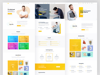 Mak - Personal Portfolio, CV & Resume Wordpress Theme landing page landing page design personal portfolio resume theme theme design ui ui design uiux ux ux design web design website design wordpress theme