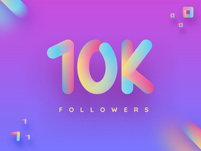 10K Followers - HURRAY! art direction design illustration trendy design ui ui design uiux ux ux design web design