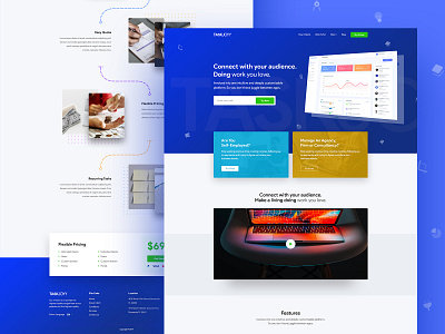 Client Portal And Project Management System Design-Home Page design landing landing page landing page design ui ui design uiux ux design web design website design