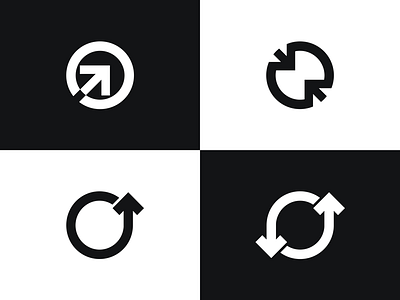 Letter “O” logo exploration arrow negative space arrows arrows logo circle circle logo letter o letter o logo logo logo design logo exploration negative space o logo o logo exploration o mark simple mark