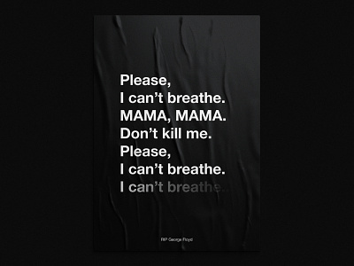 I can't breathe poster 02 blacklivesmatter george floyd icantbreathe minneapolis poster poster design racism