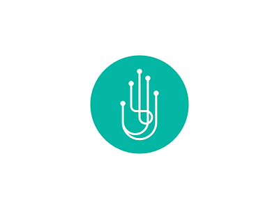 Bionic hand bionic design graphicdesign green hand logo logodesign mark simple vector