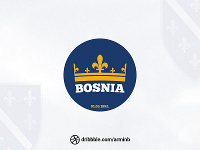 Bosnian Independence Day bosnia crown design history independece logo logodesign mark royal symbol