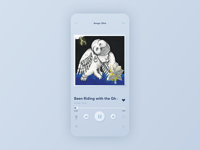 Skeuomorph Spotify app design ios minimal modern skeumorph music music app music player new trend redesign skeumorph app skeumorphic design skeuomorphic skeuomorphism spotify spotify redesign trend trend2020 ui ux