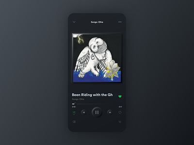 Skeuomorph Spotify | Dark Mode 🌘