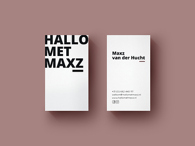 First Dribbble post bold branding business card clean minimal simple