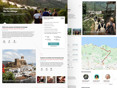 Travelling Tourism Website Design booking branding europe landing page map new package tour travel ui ux website website design