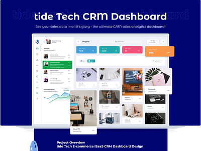 tide Tech E-commerce CRM iSaaS Dashboard branding design ux visual