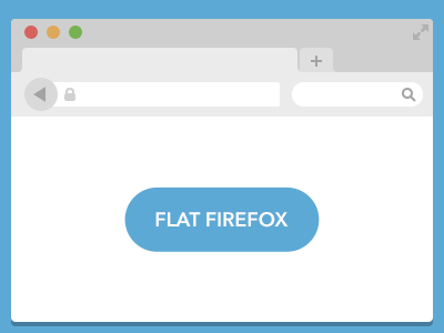 Flat Firefox ui browser freebie vector flat firefox user interface