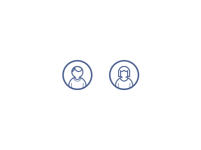 Friends facebook friends icons line ui vector web