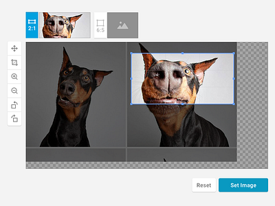 Crop image tool crop image tool ui web