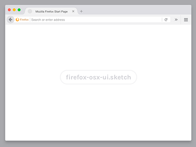 Flat Firefox Ui Sketch