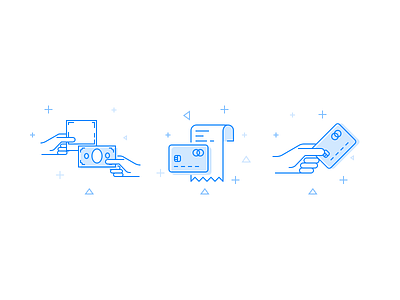 Payment Icons card icons illustrations money outline payment ui ux