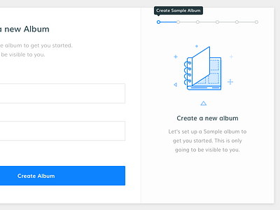 Create Modal album icon modal photos ui ux