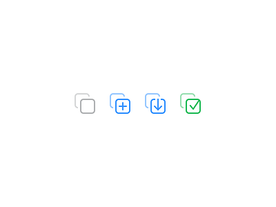 Simple copy/paste icons