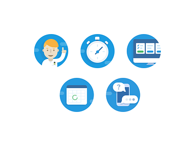 Learning Platform Icons icons illustration mcat ui website