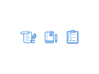 Productivity Icons course exam icons letter ui