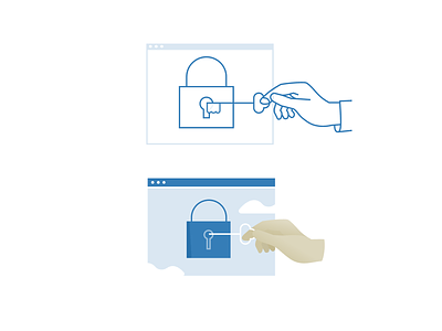 Privacy icon illustration