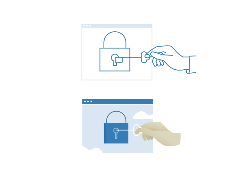 Privacy icon illustration