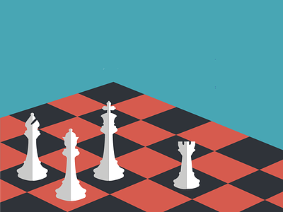 Chess bold chess geometric illustration minimal