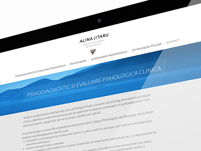 Simple is nice blue design psychiatrist psychology web website