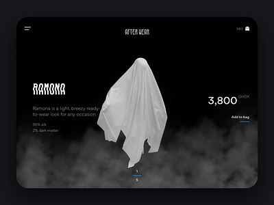 After Wear 3d animation daily ui ecommerce halloween illustration interaction motion principle product retail spooky web