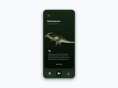 Jurassic 3d animation branding cards dinosaur education history illustration interaction learning mobile mockup principle product sketch swipe