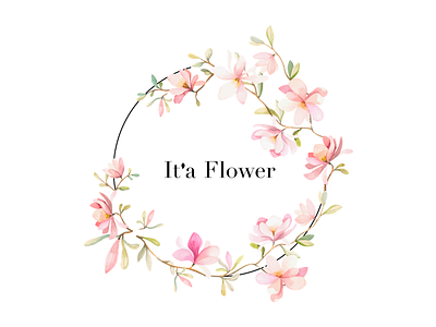 It'a Flower design flower logo