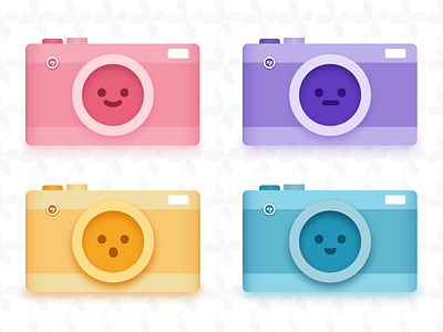 Camera Emoji Set camera color emoji emotion