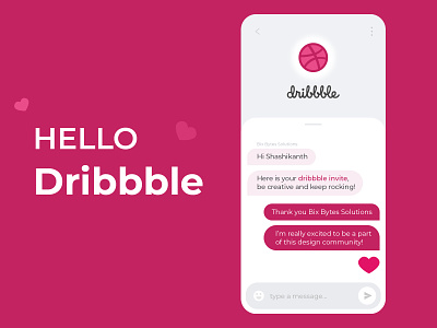 Hello Dribbble ! Debut shot app debuts debutshot design first design first shot firstshot hello hello dribble hellodribbble illustration minimal ui ux welcome shot