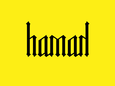 Hamad Type custom type logo typeface typogaphy